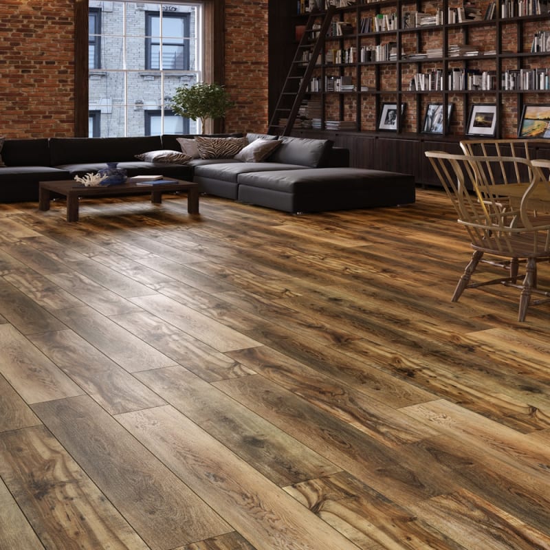 Ultimate Carriage Hickory 6mm SPC Vinyl Plank Flooring w/Pad